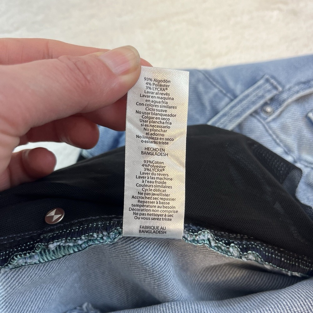 Lularoe Magic Waist Crop Jeans Womens Sz 36 Stretch L-162152 Hi Rise Distressed - Picture 8 of 12